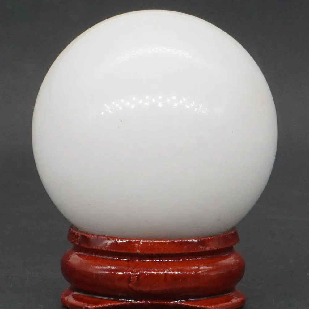 Натуральный белый бриллиант натуральный минеральный массажный хрустальный шар