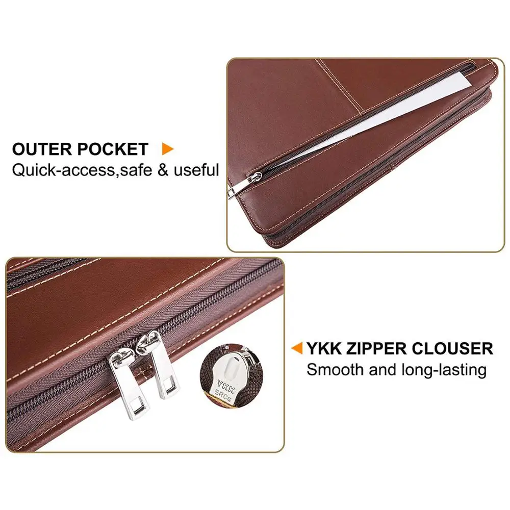 Портфель из натуральной кожи ручной работы A4 папка бизнес Padfolio Альбом работ для