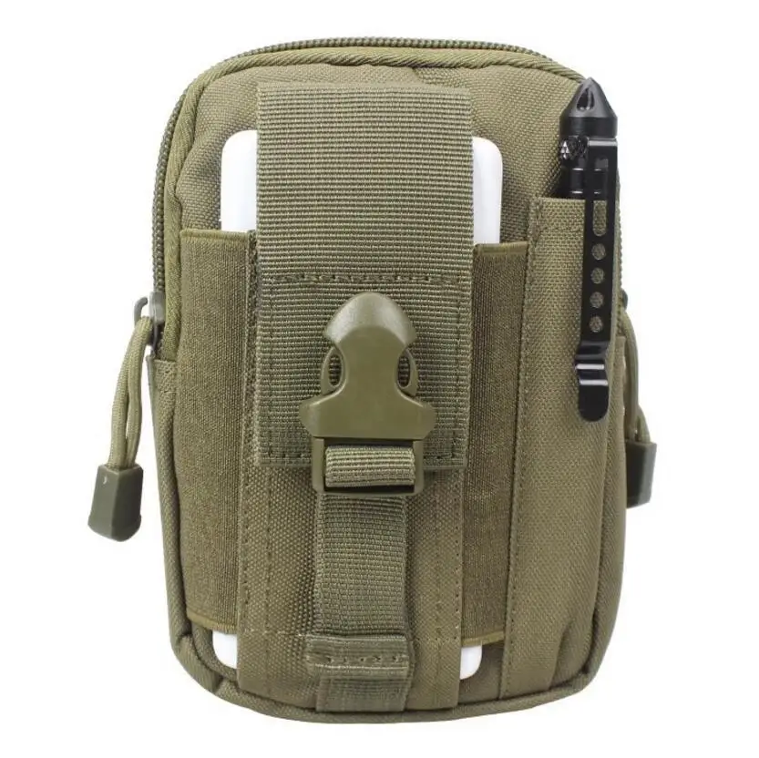 Army Green Военная камуфляжная сумка для мужчин, тактические сумки для телефона, камуфляжный Водонепроницаемый Рюкзак, Сумка Molle, спортивный поясной ремень, сумки для мобильного телефона, охотничьи сумки - Цвет: Army Green
