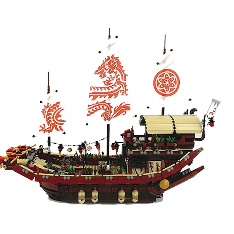 Mailackers Legoing Ninjago 70618 судьбы Bounty корабельные кирпичики ниндзя Фильм модель лодки