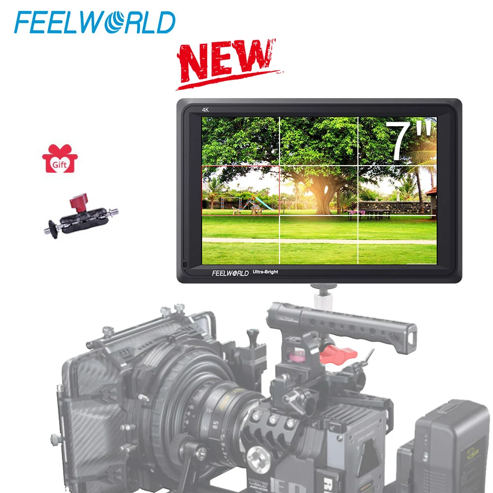 FEELWORLD FW279 7 дюймовый ультра яркие красные/зеленые/2200nit на Камера полевая DSLR монитор
