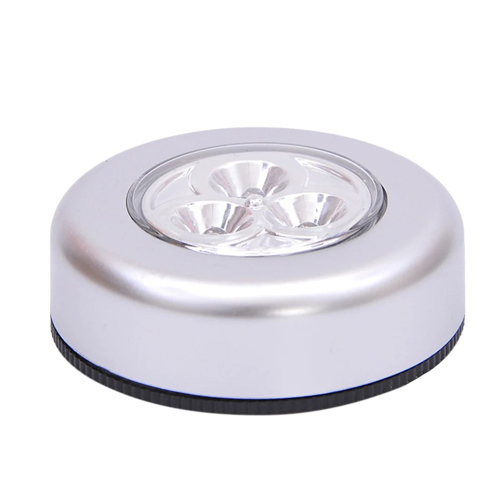 

3 LED Touch Light Push Lamp Night Light Wireless Touch Push Security Kitchen Bedroom Night Light Camping Battery Power