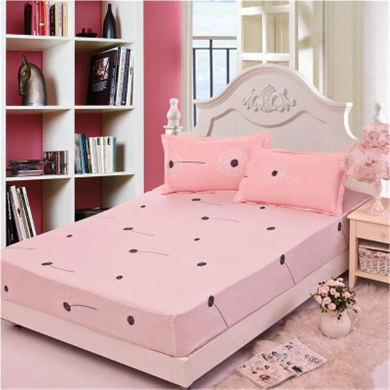 Quilt Cover Bed Set With Pillowcases Microfiber Fabric Fitted Sheet 3Piece Beding Sets New Printing Mattress | Дом и сад