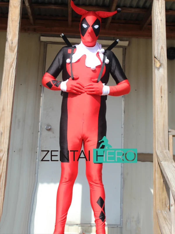 Нарядное платье ZentaiHero на заказ Дэдпул Харли Куин костюм супергероя из спандекса