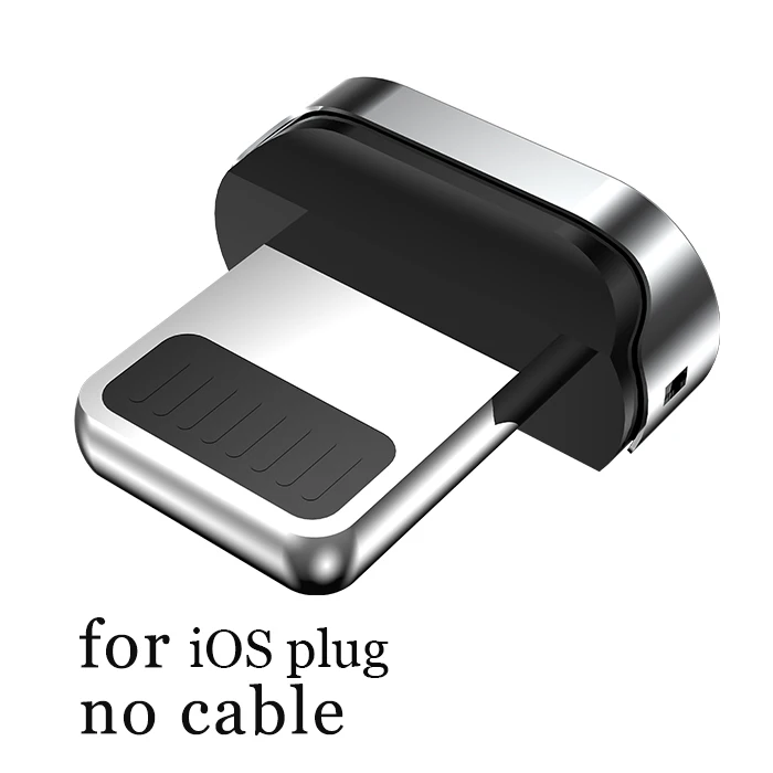 for iOS plug WSKEN X2 usb type C Micro USB Магнитный кабель для iPhone XR XS зарядный кабель 3A Быстрая зарядка для Sansung S9 type-C USB-C адаптер - Цвет: for iOS plug