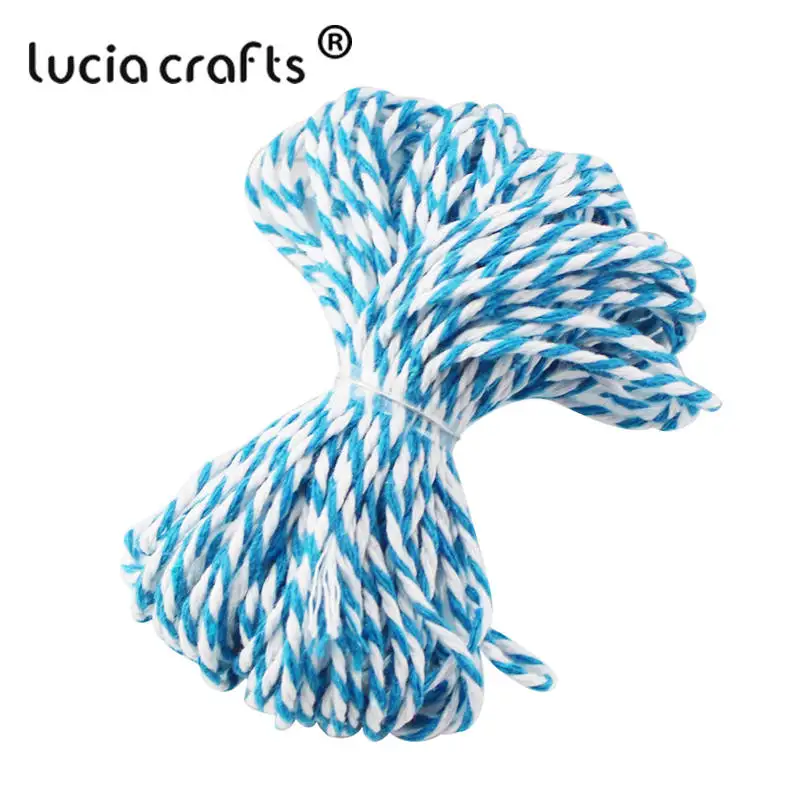 Lucia crafts SALE!10 м/упак. двухцветная хлопковая нить DIY Craft W0403|1 diy|cotton bakers twinecotton baker |