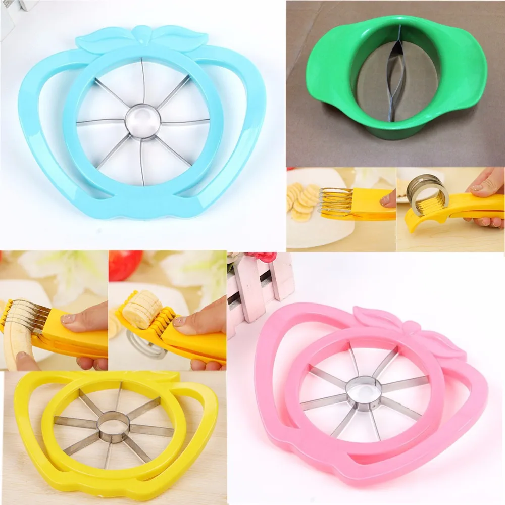 Нож для резки фруктов бананы/манго/картофель резак и Разделитель с лезвиями из