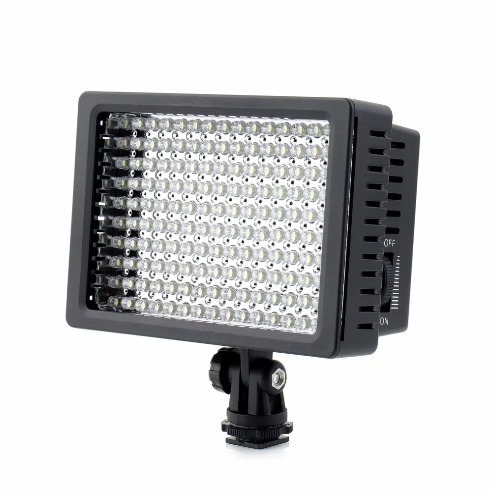 160 LED HD светильник для видеокамеры 12W 1280LM с регулируемой яркостью Canon Nikon Pentax камеры