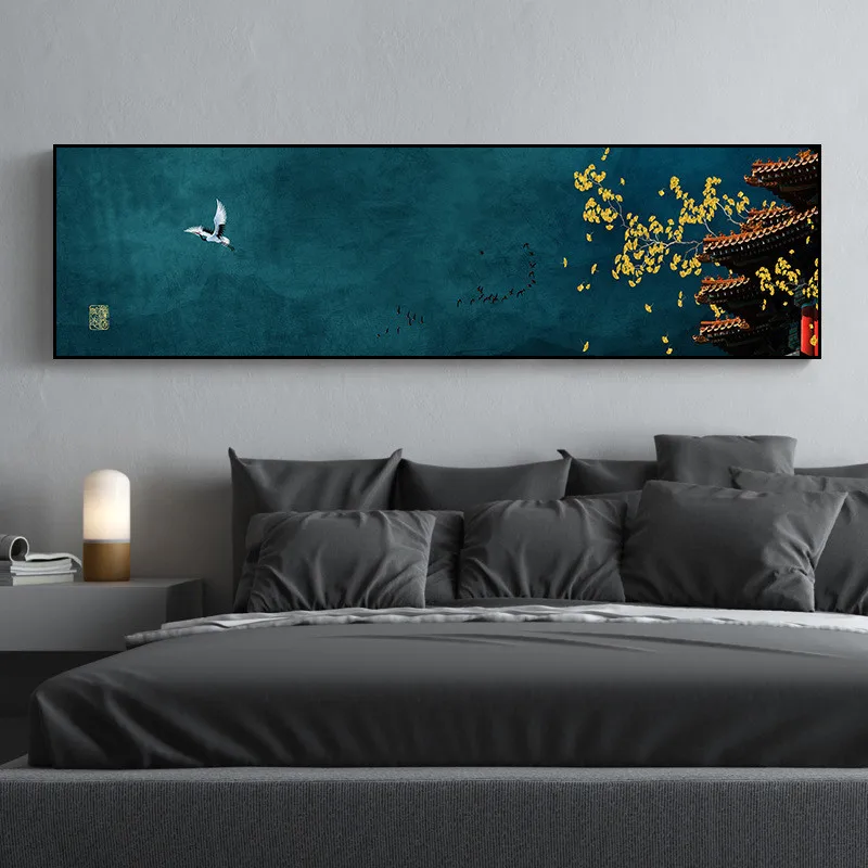 Home Decorative HD Printed Chinese Style Red Palace Canvas Wall Art Antiquity Poster Paintings Modern Modular For Living Room | Дом и сад