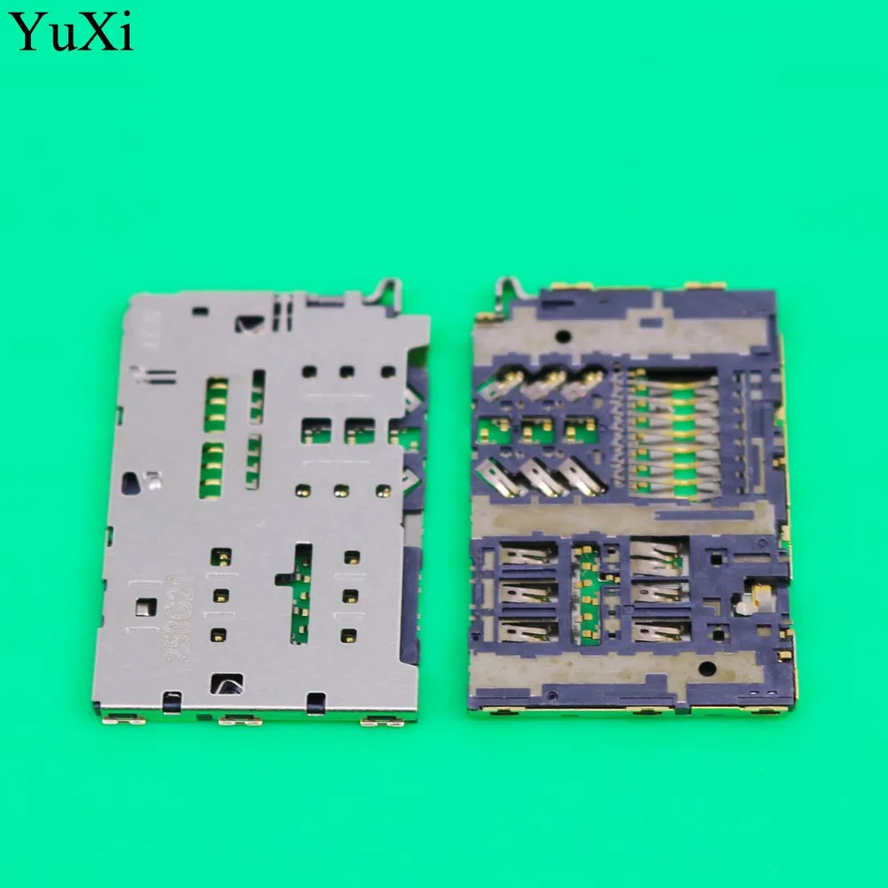 Считыватель SIM-карт YuXi SD TF разъем для карт памяти Samsung Galaxy J3 J5 J7 pro 2017 J330F J530F J730F J330 J530