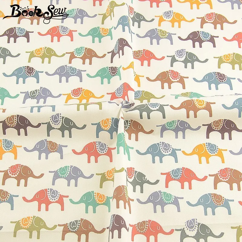 Booksew хлопок ткань слон узор африканская Анкара ткани Por Metro DIY лоскутное покрывало простыня для шитья Tissu лоскутное шитье
