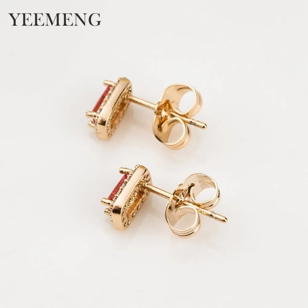 YEEMENG 2019 новые женские серьги гвоздики в виде фотоблесток золотого