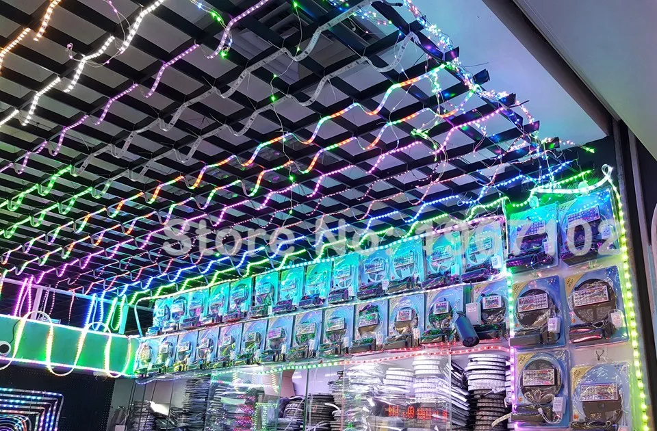 10 комплектов RGB Светодиодные ленты 5 м 300 светодио дный 3528 SMD 12 В 2A Мощность адаптер 24Key ИК-пульт гибкие светодиодные светодио дный ленты лампы для дома