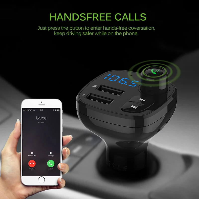 Автомобильный FM трансмиттер Onever Bluetooth 3 1 А|FM-трансмиттеры| |