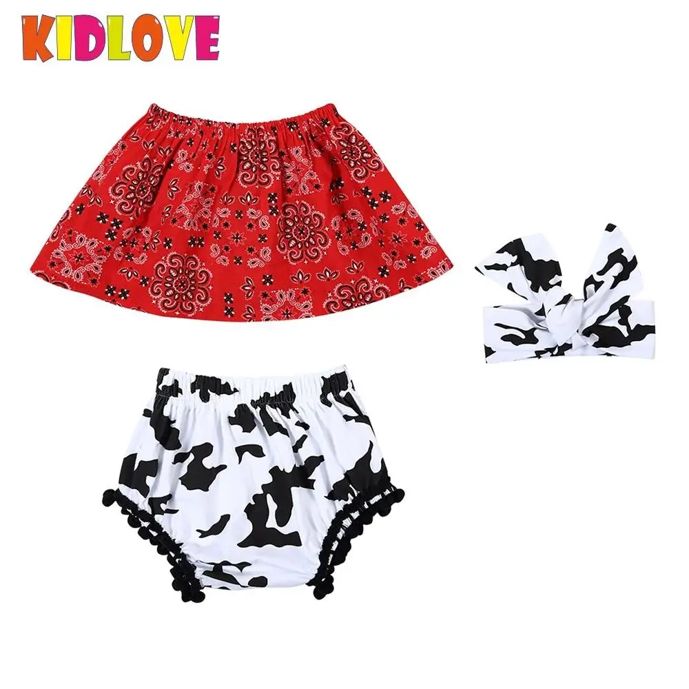 Kidlove/шт. комплект из 3 предметов для маленьких девочек красная жилетка с принтом