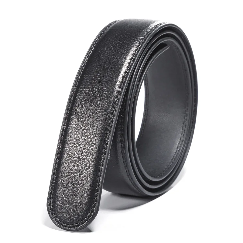 No belt buckle Новые дизайнерские ремни из натуральной кожи для мужчин с автоматической пряжкой, кожаный ремень, мужской пояс, cinto masculino - Цвет: No belt buckle