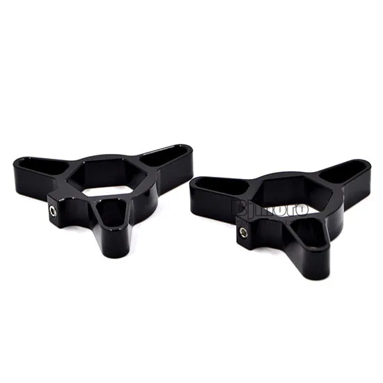 17mm black 2 шт. универсальный мотоцикл 14 мм 17 мм 19 мм 22 мм CNC гоночная передняя вилка преднатяжные Регуляторы для Kawasaki Yamaha Suzuki Honda Ducati - Цвет: 17mm black