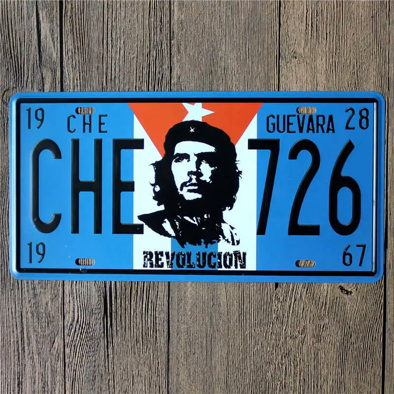 15x30 см номерных знаков Че Гевары 1928 с мягким светом светильник знаки настенная