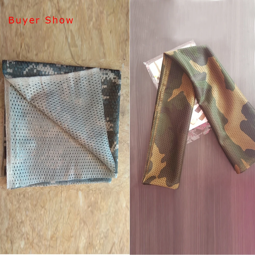 

Military Tactical Camouflage Neck Scarf Outdoor Breathable Headband Mesh Tube Scarf Jungle Muffler Camping Hiking Men Scarves