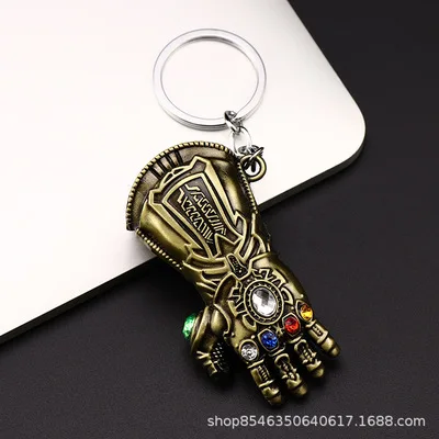 Мстители 4 брелок с героями Marvel тираны перчатки в виде кулака автомобиль небольшой кулон|Брелоки| |