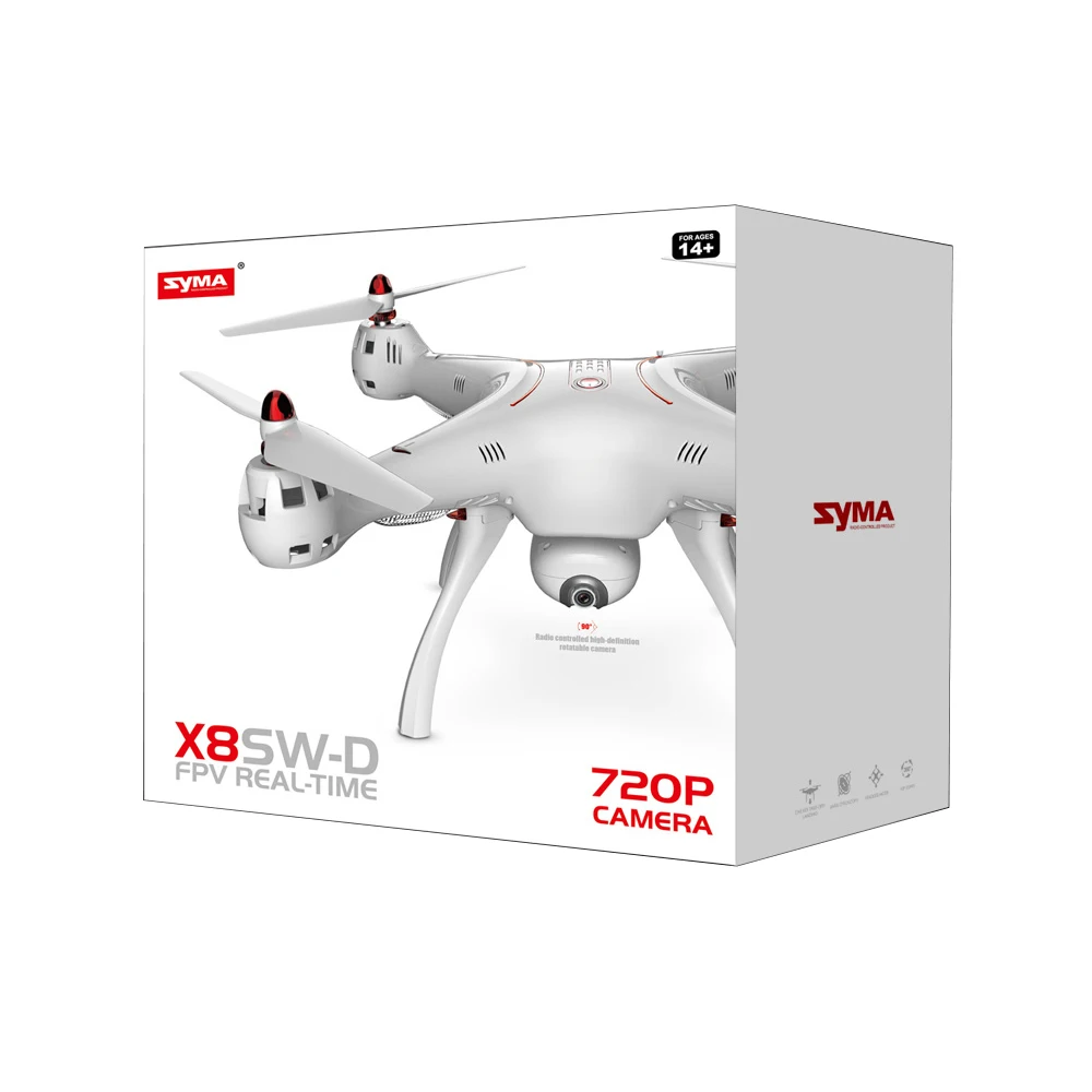 SYMA X8SW D Радиоуправляемый Дрон с поворотной камерой 720P HD Датчик изображения