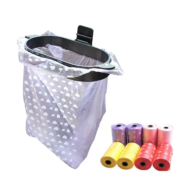 Durable Foldable Car Trash Bin Frame Auto Garbage Rubbish Storage Waste Organizer Bag Bucket Accessories Clips | Автомобили и
