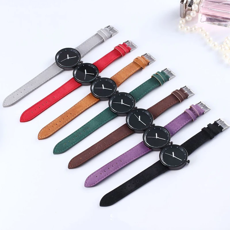 Мужские и женские кварцевые наручные часы классические белые Аналоговые с