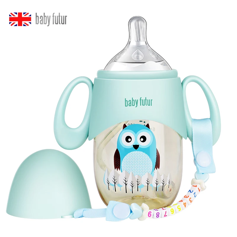 300ml/210ml babyfutur baby bottle ppsu plastic wide bore Prevent breaking Baby PPSU Milk Feeding | Мать и ребенок
