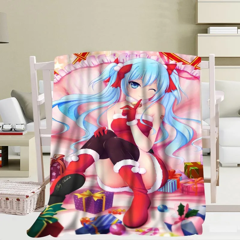 Изготовленное на заказ одеяло аниме Merry Christmas мягкое одеяло Сделай Сам ваше изображение украшение спальни размер 58x80 дюймов, 50X60 дюймов, 40X50 дюймов