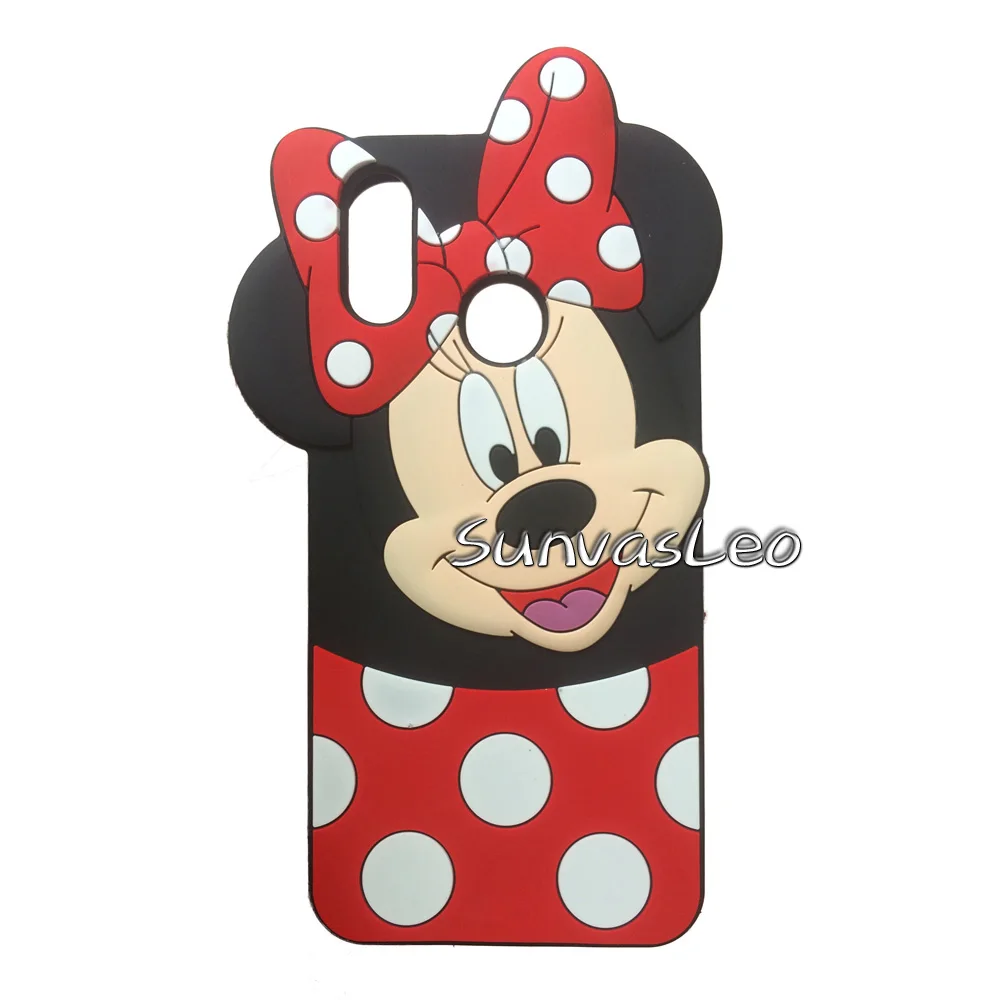 Minnie Mouse Для huawei P Smart /Honor 10 Lite 3D мультяшный Мягкий силиконовый чехол на заднюю панель мобильного телефона защитная оболочка Fundas Coque - Цвет: Minnie Mouse
