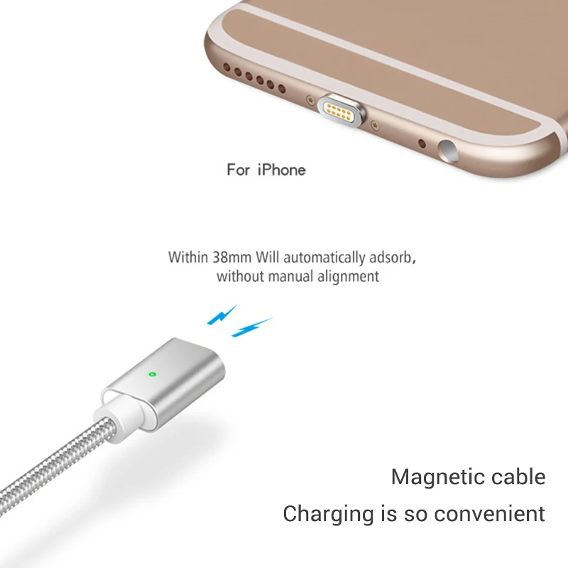 Нейлоновый Плетеный Магнитный зарядный Micro USB кабель для iPhone Samsung Xiaomi Huawei Быстрая