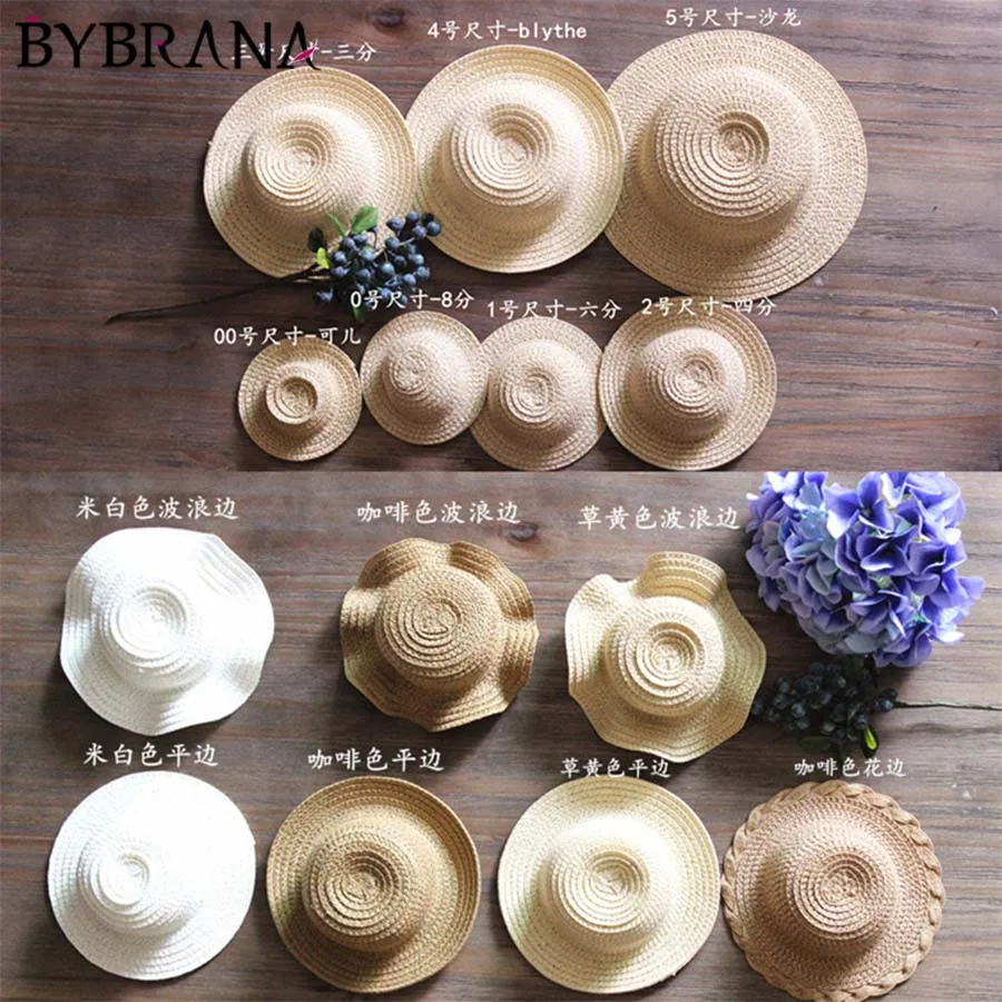 

Bybrana 1/3 1/4 1/6 1/8 1/12 BJD SD кукла соломенная шляпа
