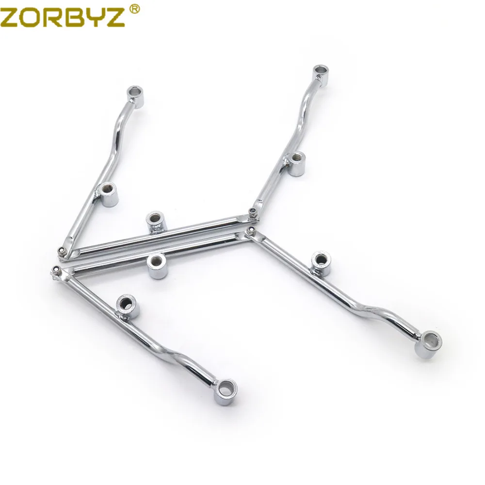 ZORBYZ хромированный мотоциклетный регулируемый кронштейн для крепления на седло