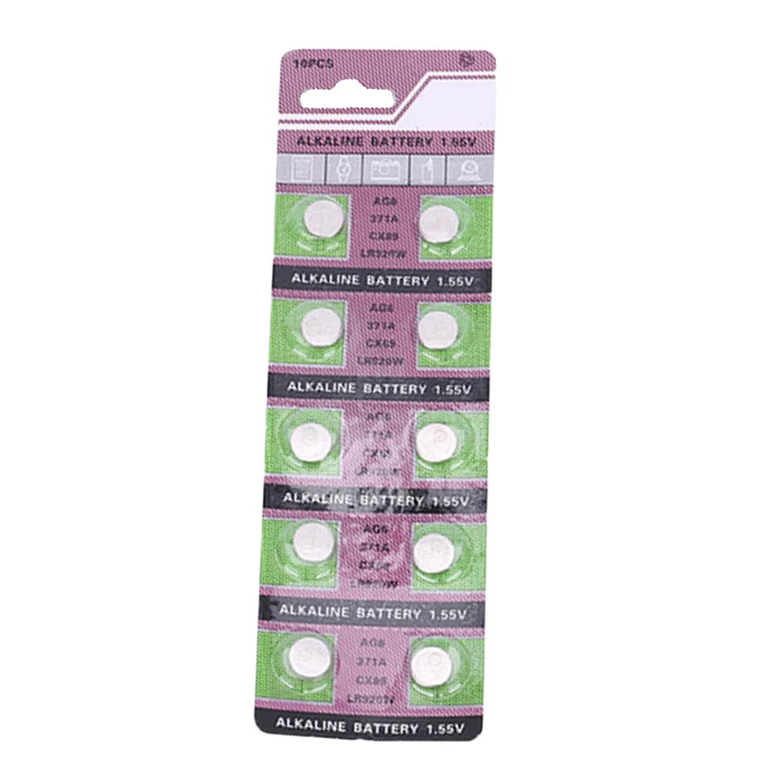Батарея для часов ag6 371 d371 605 sr920sw sr69 щелочная батарея 10 шт.|button cell battery|cell batteriescoin |