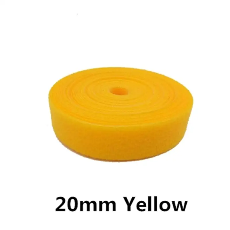 Yellow 2cm X 3M Волшебная Стикеры NylonHooks петли клейкая крепежная лента к спине Self швейные принадлежности "сделай сам" аксессуары лента-липучка «Magic Tape» 3 м 15/20 мм - Цвет: Yellow 2cm X 3M