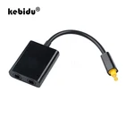 Цифровые аудио-и видеокабели kebidu Mini USB Toslink, оптоволоконный аудио-адаптер 1 на 2 мама, сплиттер, адаптер, микро-Usb кабель, аксессуар