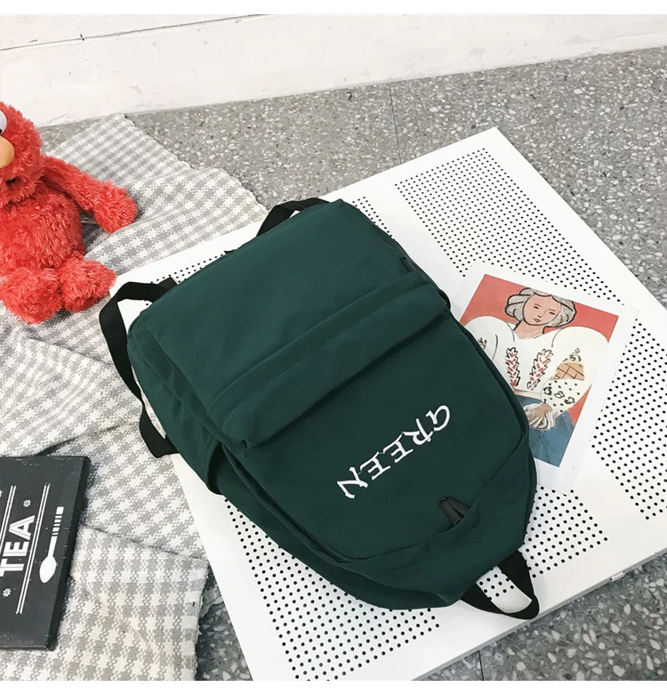 Модный рюкзак, Холщовый женский рюкзак с буквенным принтом, рюкзак Mochilas, женская школьная сумка для девочки-подростка, сумка через плечо, рюкзак