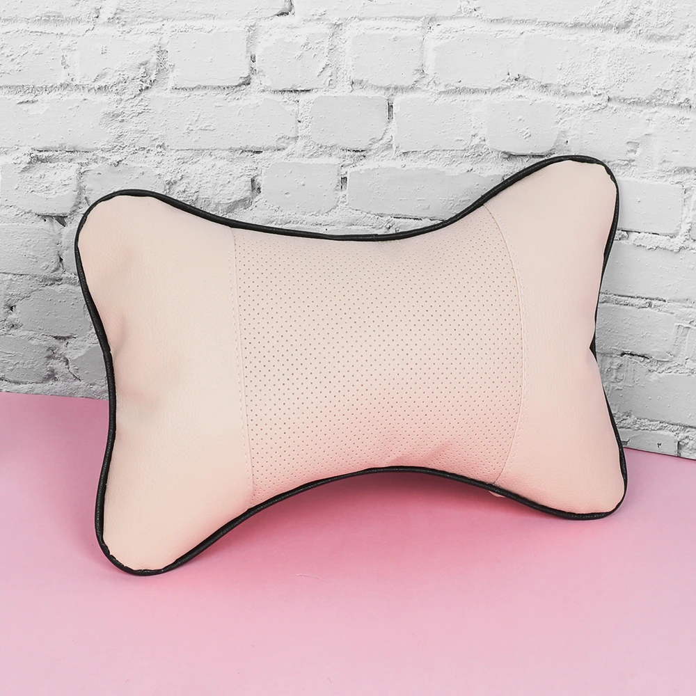 1 шт. Автомобильная подушка для сиденья Кожаная шеи безопасности удобная в виде