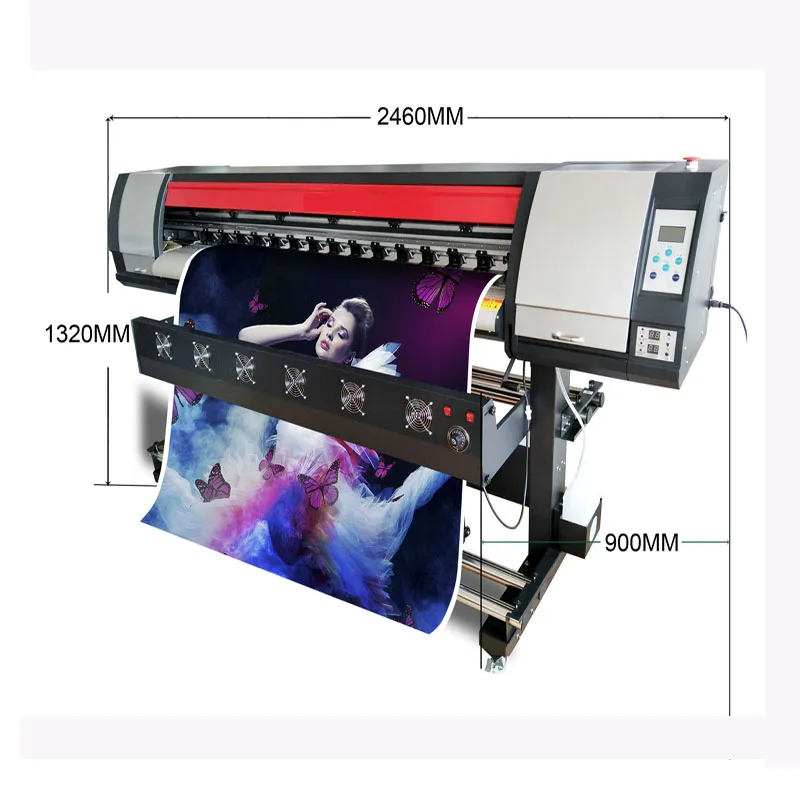 Eco solvent printer with one 5113 printhead professional printer /large format color photo Adhesive Film Printing Machine