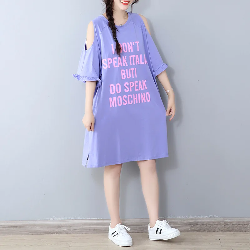 2019 Новое поступление летнее Хлопковое платье со свободной юбкой в Корейском