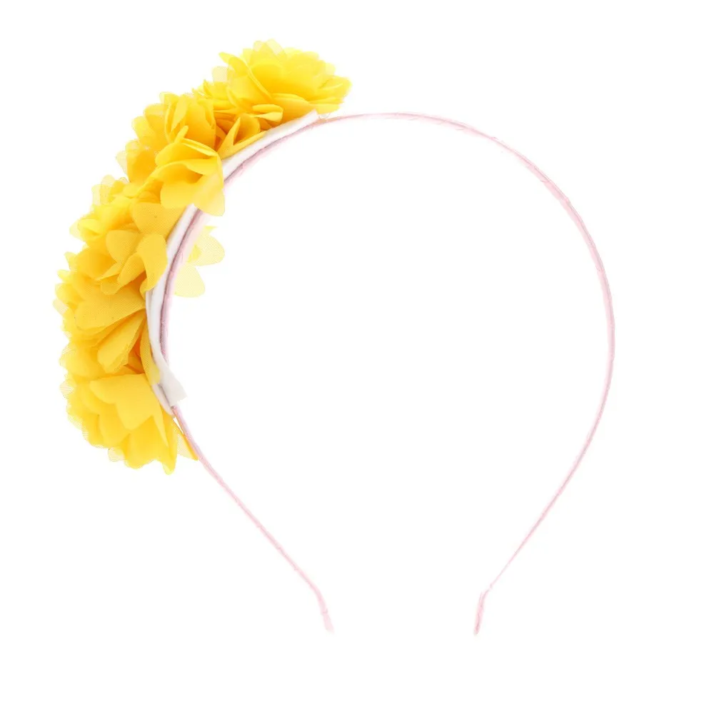 Модные Дизайн для маленьких девочек младенцев повязка головы с цветком