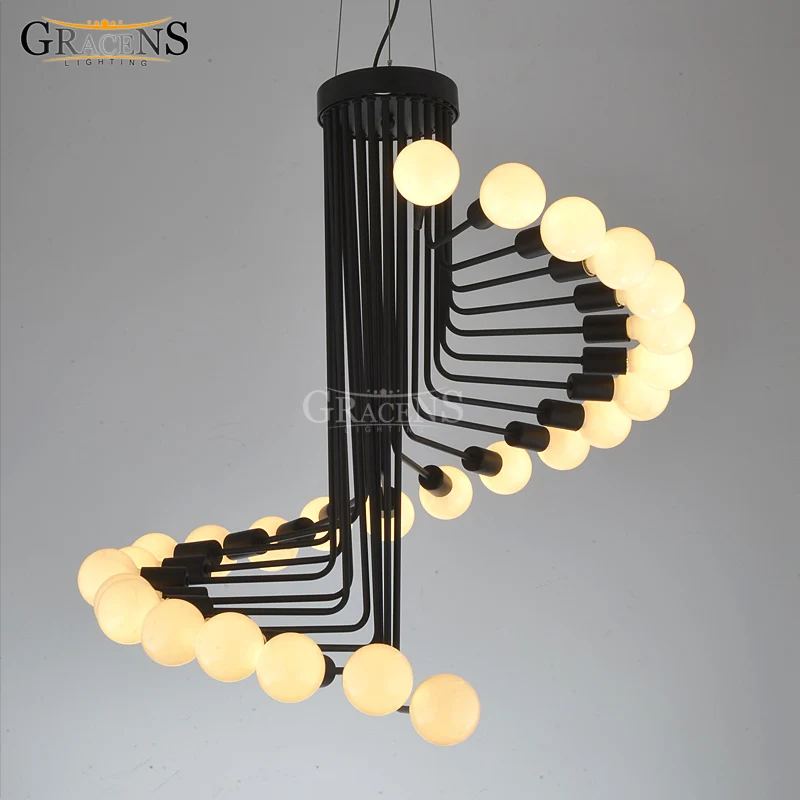 Современная люстра-ЛОФТ в стиле индастриал освещение для бара лестницы столовой