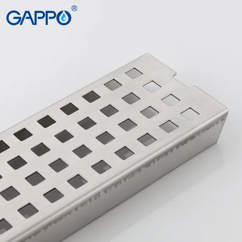 GAPPO стоки из Нержавеющей Стали Прямоугольная Ванная комната напольная крышка