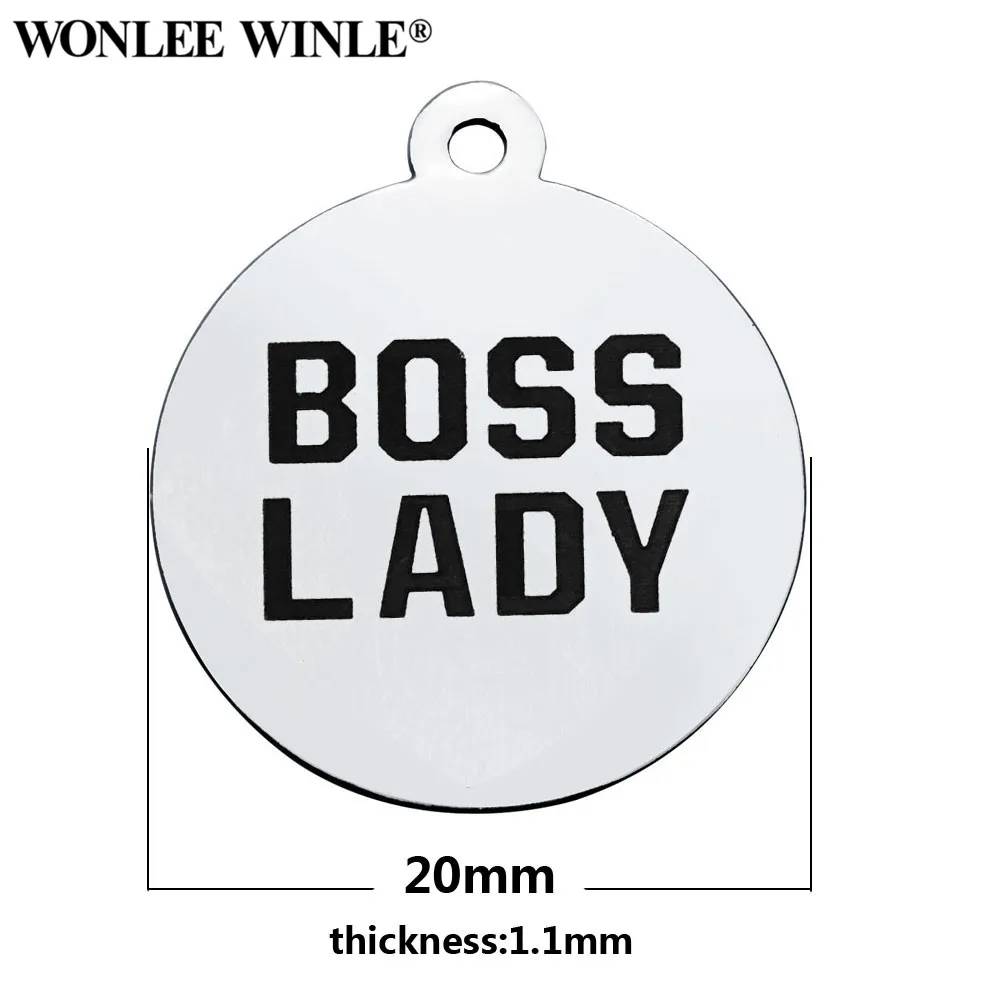 Wonlee Winle 316l из нержавеющей стали для всей семьи Вдохновляющие буквы круглые