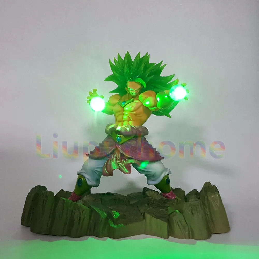 Dragon Ball Z Broly Супер Saiyan светодиодное освещение, лампа-дисплей аниме Dragon Ball Z DBZ Broly Светодиодная лампа для рождественского подарка