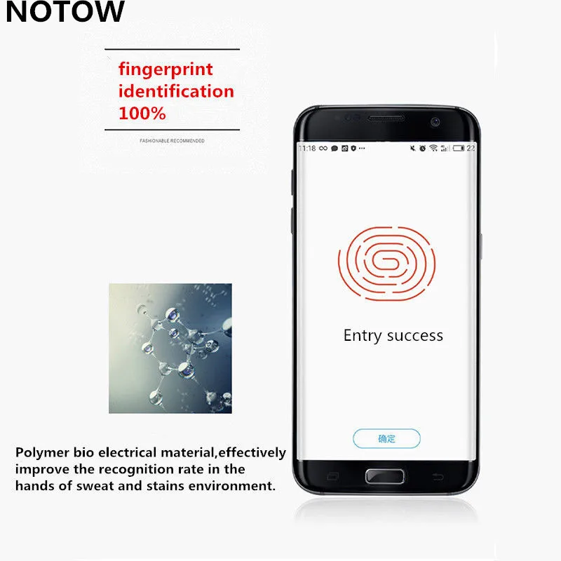 NOTOW прозрачная наклейка для идентификации отпечатков пальцев Защитная пленка