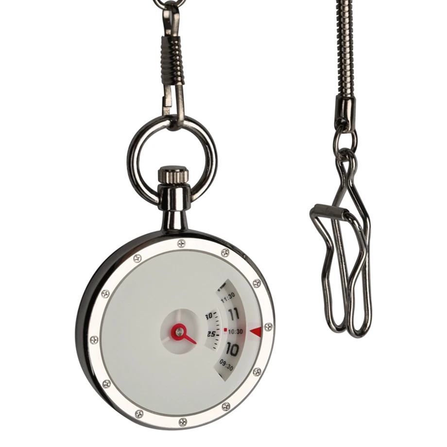

Hot Sale White Triangle Small Seconds Cool Fashion Quartz Pocket Watches New Arrival Fob Watch Relogio de bolso Gift for Women