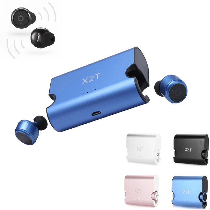 X2T HIFI беспроводные Bluetooth наушники невидимые мини для Xiaomi Samsung iPhone с зарядным