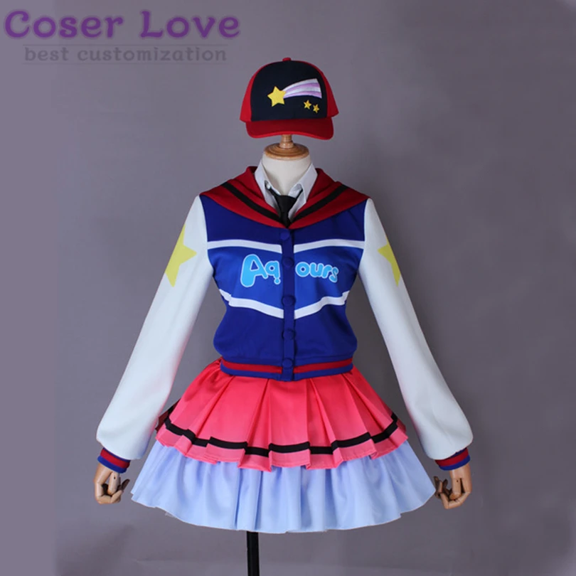 

LoveLive Aqours следующий Блестящий Радужный охара Мари Косплей Костюм Хэллоуин Рождественский Костюм