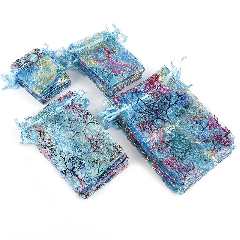 Мешочки для упаковки ювелирных изделий на шнурке 10 шт./лот мешочки из бронзового